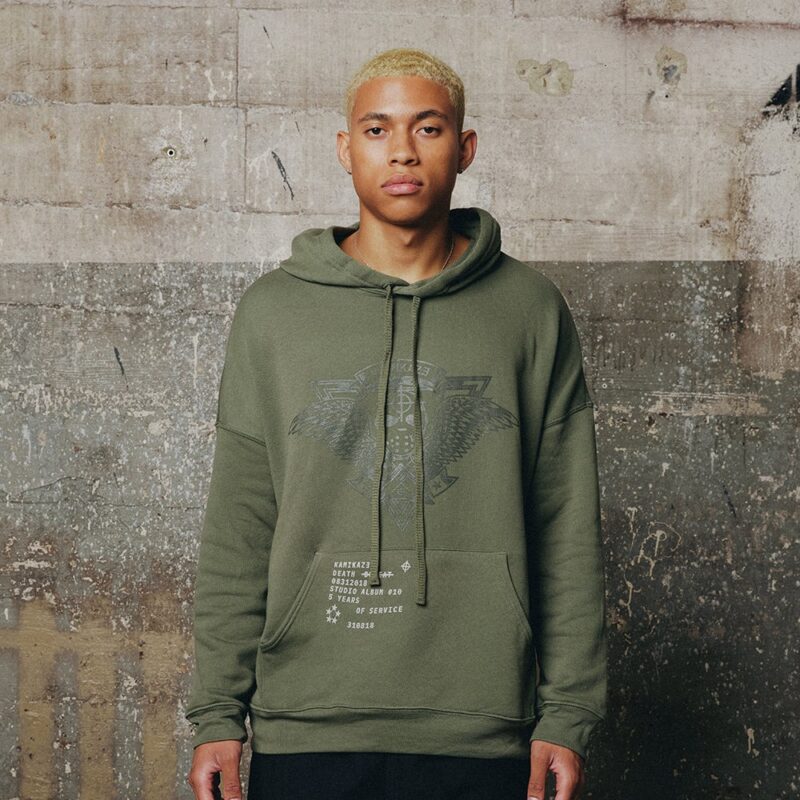 Eminem kamikaze green hoodie hotsell